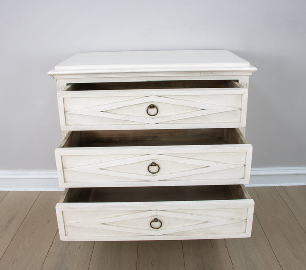 Zeugma FR853 White Small Accent Table