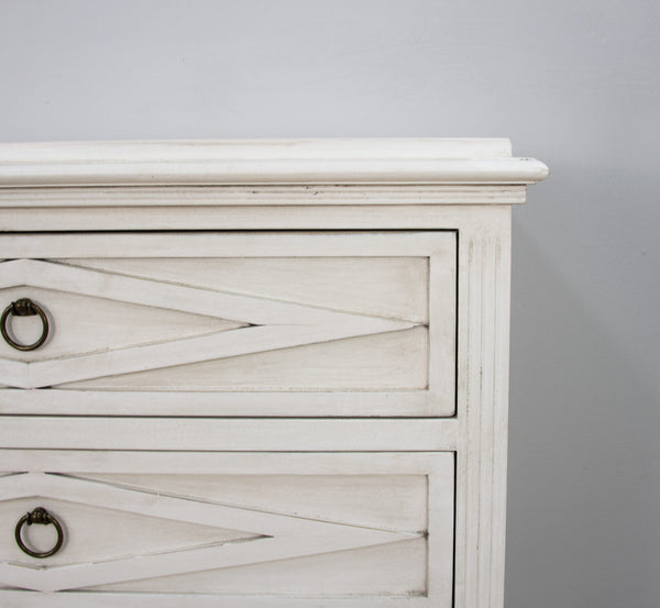 Zeugma FR853 White Small Accent Table