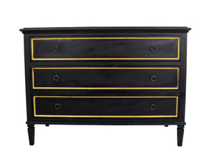 Zeugma FR854 Black and Gold Accent Table