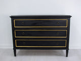 Zeugma FR854 Black and Gold Accent Table