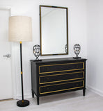 Zeugma FR854 Black and Gold Accent Table