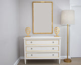 Zeugma FR854 White and Gold Accent Table
