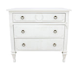FR876 White Small Accent Table