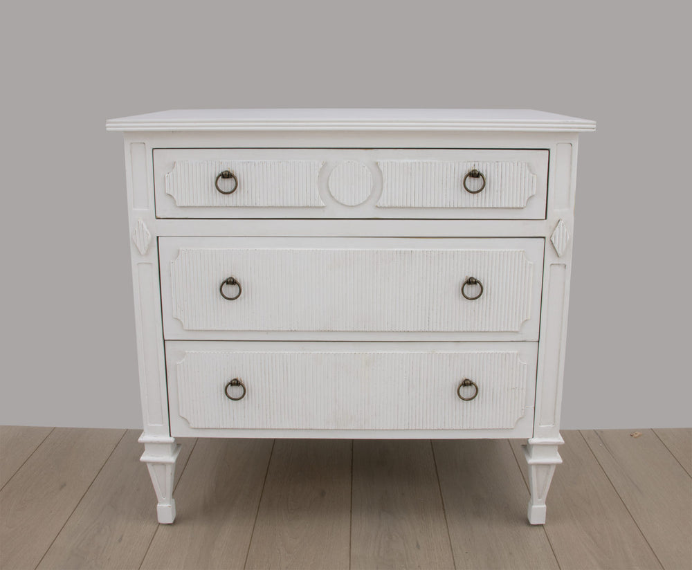 Zeugma FR876 White Small Accent Table