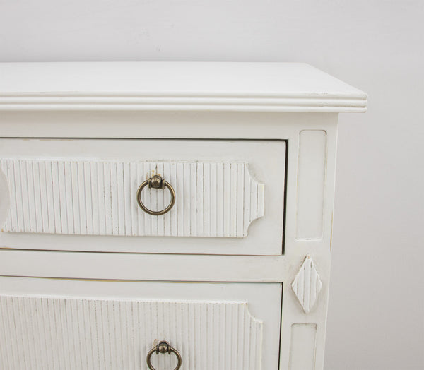 Zeugma FR876 White Small Accent Table