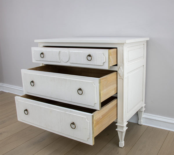 Zeugma FR876 White Small Accent Table