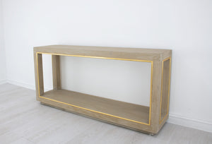 Zeugma FR890 Natural & Gold Console
