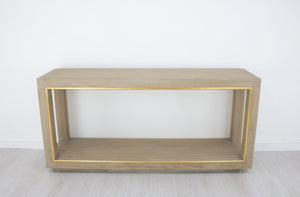 Zeugma FR890 Natural & Gold Console