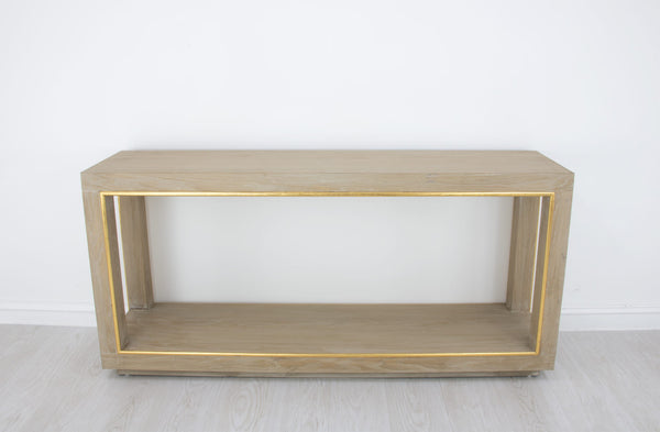 Zeugma FR890 Natural & Gold Console