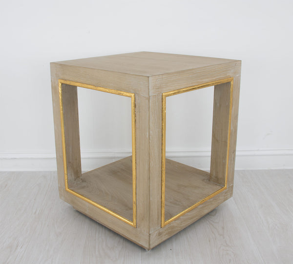 Zeugma FR891 Natural & Gold Side Table