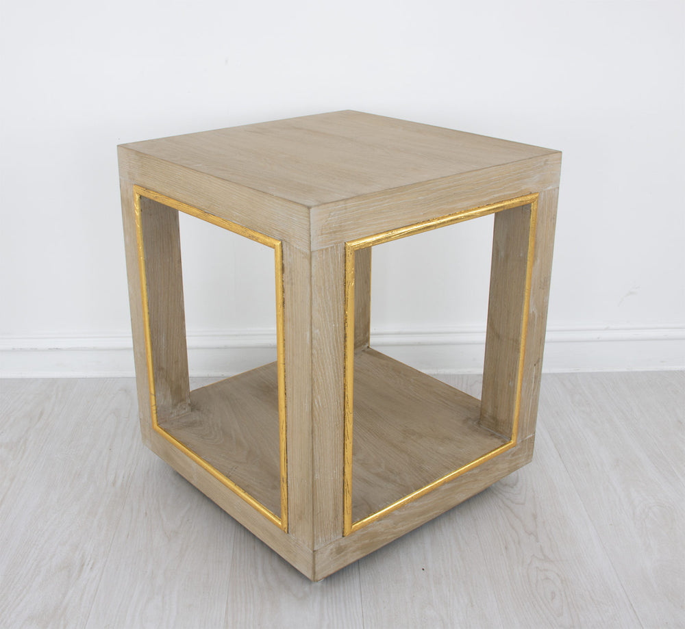 Zeugma FR891 Natural & Gold Side Table