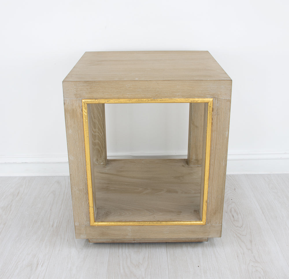 Zeugma FR891 Natural & Gold Side Table
