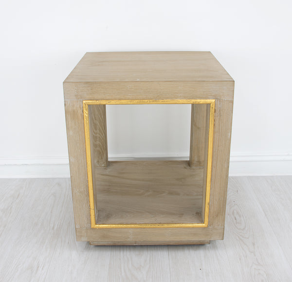 Zeugma FR891 Natural & Gold Side Table