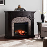 Sei Furniture Tanaya Touch Screen Electric Fireplace W Faux Stone Fr9620