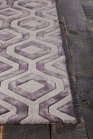 Chandra Rugs Fran 100% Wool Hand-Tufted Contemporay Rug Tan/Brown 7'9 x 10'6