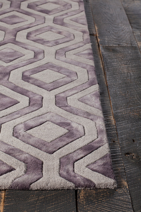 Chandra Rugs Fran 100% Wool Hand-Tufted Contemporay Rug Tan/Brown 7'9 x 10'6