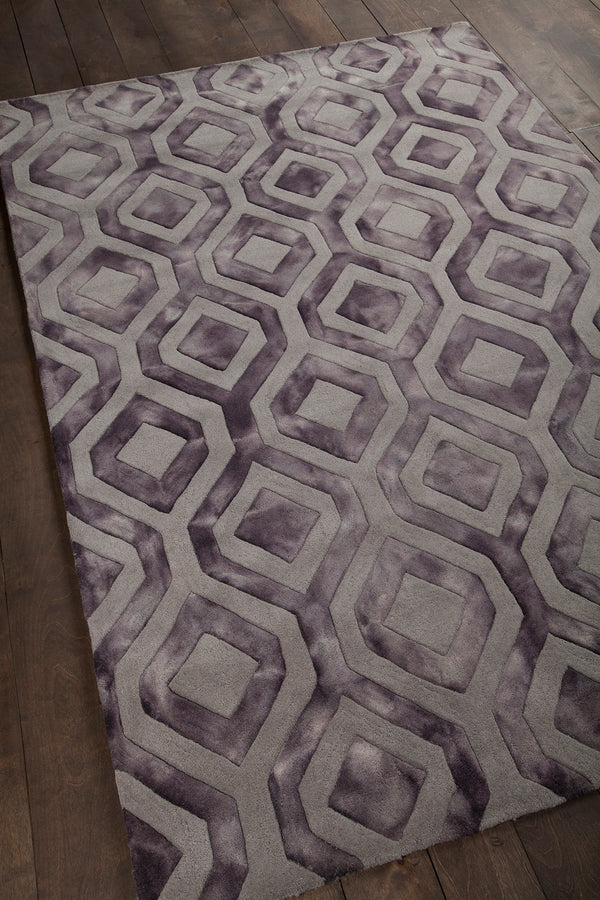 Chandra Rugs Fran 100% Wool Hand-Tufted Contemporay Rug Tan/Brown 7'9 x 10'6