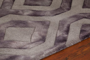 Chandra Rugs Fran 100% Wool Hand-Tufted Contemporay Rug Tan/Brown 7'9 x 10'6