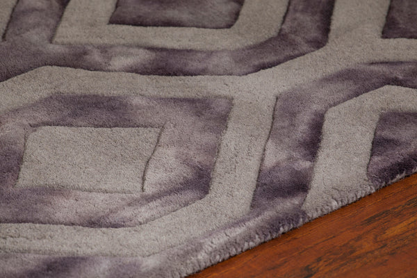 Chandra Rugs Fran 100% Wool Hand-Tufted Contemporay Rug Tan/Brown 7'9 x 10'6