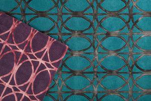 Chandra Rugs Fran 100% Wool Hand-Tufted Contemporay Rug Brown/Charcoal 7'9 x 10'6