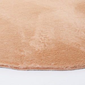 Safavieh Faux Rabbit Fur 500 Power Loomed 100% Polyester Pile Solid & Tonal Rug FRF500B-8