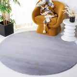 Safavieh Faux Rabbit Fur 500 Power Loomed 100% Polyester Pile Solid & Tonal Rug FRF500F-8