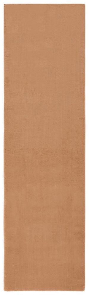 Safavieh Faux Rabbit Fur 500 Power Loomed 100% Polyester Pile Solid & Tonal Rug FRF500T-8