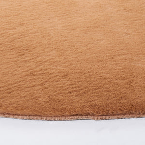 Safavieh Faux Rabbit Fur 500 Power Loomed 100% Polyester Pile Solid & Tonal Rug FRF500T-8