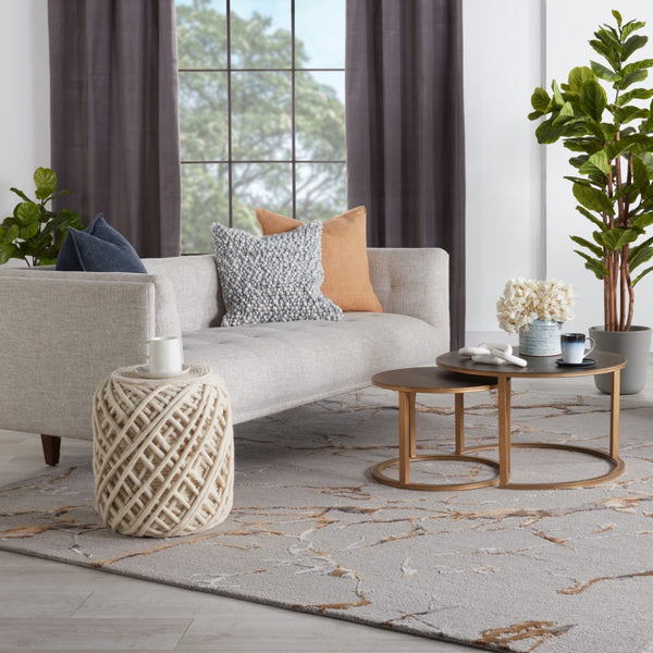 Jaipur Living Fragment Shattered FRG03 Hand Tufted Handmade Indoor Modern Rug Gray 6' x 9'