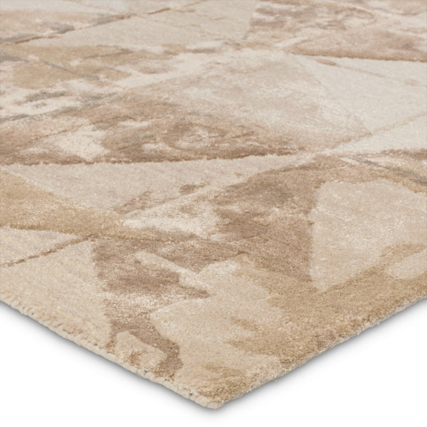 Jaipur Living Fragment Agate FRG06 Hand Tufted 65% Viscose 35% Wool Geometric Area Rug Taupe 65% Viscose 35% Wool RUG155996