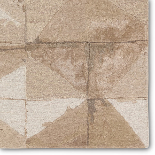 Jaipur Living Fragment Agate FRG06 Hand Tufted 65% Viscose 35% Wool Geometric Area Rug Taupe 65% Viscose 35% Wool RUG155996