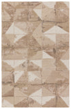 Jaipur Living Fragment Agate FRG06 Hand Tufted 65% Viscose 35% Wool Geometric Area Rug Taupe 65% Viscose 35% Wool RUG155996