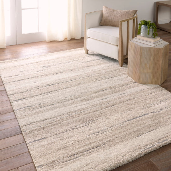 Jaipur Living Ferris Caramon Vibe FRR10 Power Loomed 70% Polypropylene 30% Polyester Abstract Area Rug Tan 70% Polypropylene 30% Polyester RUG155832