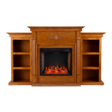 Sei Furniture Tennyson Smart Bookcase Fireplace Fs8543