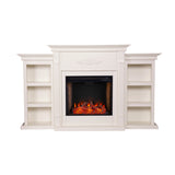 Sei Furniture Tennyson Smart Bookcase Fireplace Fs8544
