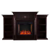 Sei Furniture Tennyson Smart Bookcase Fireplace Fs8545