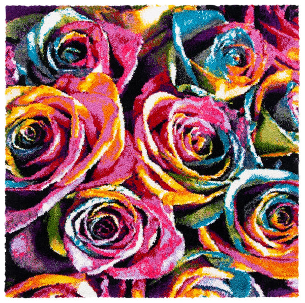 Safavieh Fiesta Shag 366 Power Loomed Polypropylene Pile Shag & Flokati Rug FSG366B-7SQ