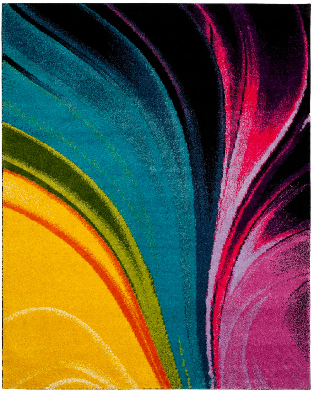 Safavieh Fiesta Shag 372 Power Loomed Polypropylene Pile Shag & Flokati Rug FSG372M-26