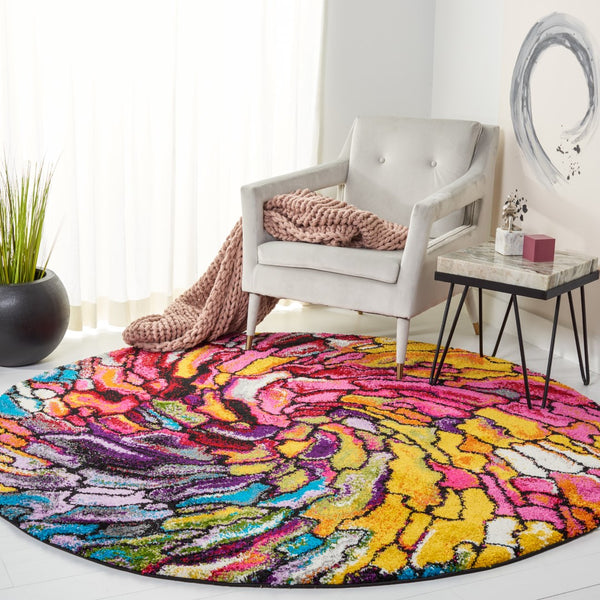 Safavieh Fiesta Shag 373 Power Loomed Polypropylene Pile Shag & Flokati Rug FSG373M-7R