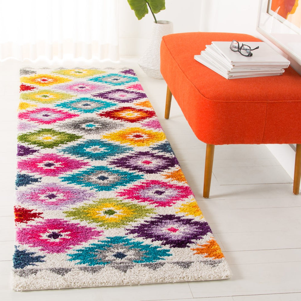 Safavieh Fiesta Shag 374 Power Loomed Polypropylene Pile Shag & Flokati Rug FSG374A-28