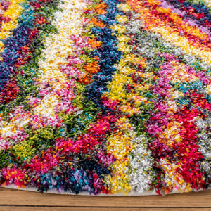 Safavieh Fiesta Shag 383 Power Loomed Polypropylene Pile Shag & Flokati Rug FSG383M-7R