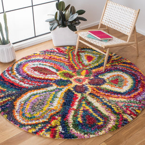 Safavieh Fiesta Shag 383 Power Loomed Polypropylene Pile Shag & Flokati Rug FSG383M-7R