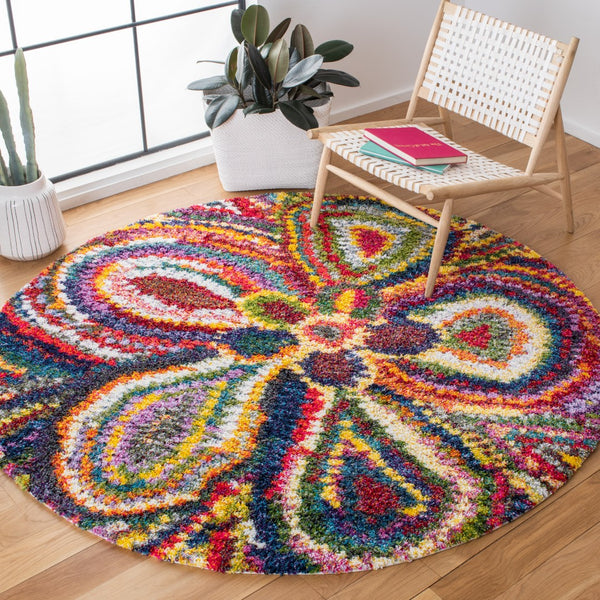 Safavieh Fiesta Shag 383 Power Loomed Polypropylene Pile Shag & Flokati Rug FSG383M-7R