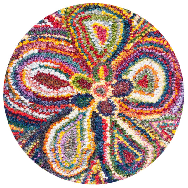 Safavieh Fiesta Shag 383 Power Loomed Polypropylene Pile Shag & Flokati Rug FSG383M-7R