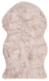 Faux Sheep Skin 315 Power Loomed 50% Acrylic - 50% Polyester(Pile) Rug in Light Purple 3ft x 5ft