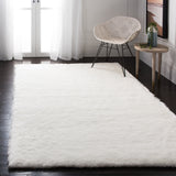 Faux Sheep Skin 415 Power Loomed 50% Acrylic - 50% Polyester(Pile) Rug in Ivory 5ft x 7ft