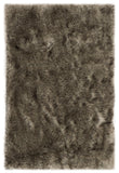 Faux Sheep Skin 452 Power Loomed Japanese Acrylic Rug in Grey, Black 3ft x 5ft
