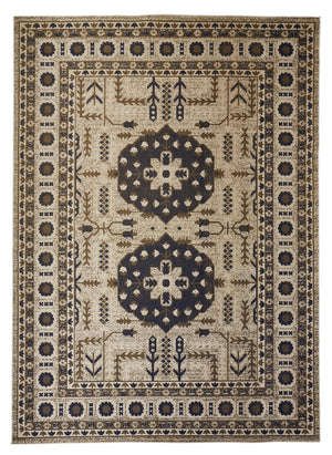 Foster Vinatge Kilim Style Rug, Midnight Blue/Gray, 7ft - 10in x 11ft Area Rug