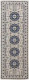 Foster Vinatge Kilim Style Rug, Midnight Blue/Gray, 2ft-10in x 7ft-10in, Runner