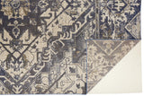 Foster intage Medallion Rug, Blue Indigo/Gray, 7ft - 10in x 11ft Area Rug